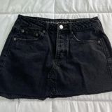 American Eagle Outfitters Black Jean Skirt Photo 0