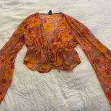 Wild Fable Boho Tie Front Top Photo 0