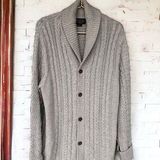 Pendleton  Womens Merino Wool Open Front Chunky Button Up Cardigan Sz Large Long Photo 0