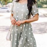 Blu Pepper  Textured Polka Dot Dress Photo 0