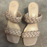 A New Day Women's Cream Braided Sandals Photo 0