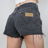 Wrangler Vintage 90s Black Cut Off Denim Shorts Photo 0