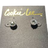 Cookie Lee  genuine crystal studs Pierced Earring Photo 0