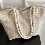 Lulus Woven straw beach tote bag  Photo 0