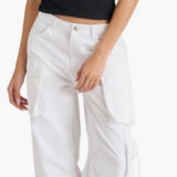 Steve Madden White Women's Cargo Pants size M Photo 0