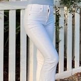 Abercrombie & Fitch White Cropped Jeans Photo 0