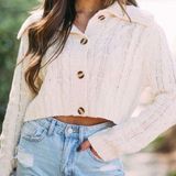 These Three Boutique Cream Sweater Photo 0