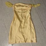 Beginning Boutique yellow Silk  Mini Dress Photo 0