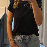 Dillard's  black ruffle sleeve shirt  Photo 0