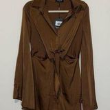 Wildfox NWT Split Second Mini Dress in Chocolate Small Photo 0