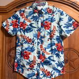 Denim & Flower White and blue Hawaiian shirt Photo 0