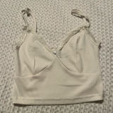 Princess Polly  Top White Crop Photo 0