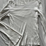 Brandy Melville Pointelle Boat Neck Top Photo 0