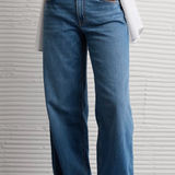 American Eagle  Outfitters Stretch Low-Rise Baggy Wide-Leg Jeans Photo 0