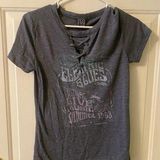 Modern Lux Size Small  Lace up womens music themed Shirt Photo 0