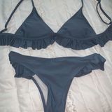Blue Ruffle Bikini Photo 0