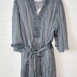 Badgley Mischka  Beaded Tunic Blouse Photo 0