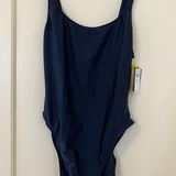 Nautica l Classic Crew Navy Swimsuit 14 NWT Photo 0