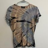 Tryst Y2K Tie-Dye Short Sleeve Multicolor T-Shirt Photo 0