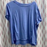 Avia  Blue Short Sleeve Relaxed Asymmetrical T-Shirt Photo 0