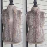 Banana Republic  Animal Print Faux Fur Vest Photo 0