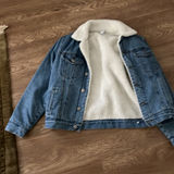 Forever 21 Fur Lined Denim Jacket  Photo 0