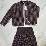 Chelsea and Violet Quilted Jacket And Skirt Set Photo 0