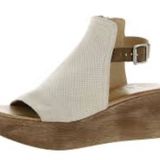 Miz Mooz  Womens Leather Wedge Heel Ankle Strap Wedge Heels Sandals Photo 0