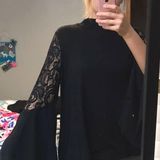Joseph A Black Bell Sleeve Top Photo 0