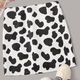 COW PRINT SKIRT Photo 0
