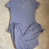 Jaanuu Grey Scrub Set Photo 0