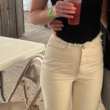 We Wore What Cream Jeans Photo 0