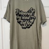 Comfort Colors T-Shirt Powered By Iced Coffee Photo 0
