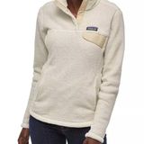 Patagonia Re-Tool SnapT Pullover Fleece - women’s L Raw Linen/white Photo 0
