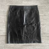BCBGMAXAZRIA BCBG Black Leather Skirt Photo 0