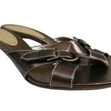 Antonio Melani Womens 9M Perrif II Heeled Leather Sandal Photo 0