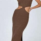 Princess Polly billie midi brown dress Photo 0