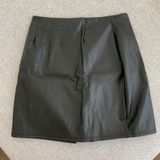 Black Leather Skirt Size M Photo 0