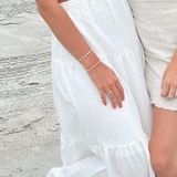 Dress Up Boutique White Maxi Dress With Cut Outs Photo 0