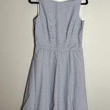Brooks Brothers  seersucker blue and white striped dress Photo 0