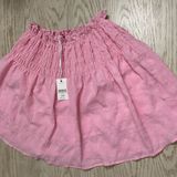 Simply Southern Pink Smocked Bubble Mini Skirt Photo 0