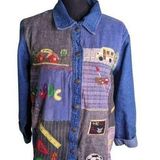 Quacker Factory Teacher School Denim Shirt Photo 0