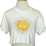 Zodiac Vintage Y2K Celestial/  Super Cropped Baby Tee S Photo 0