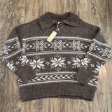 Grey Bandit Warm Me Up Sweater in Brown/Ivory Photo 0