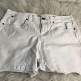 J.Crew Womens White Stretch Low Rise Light Wash Regular Jean Shorts Size 27 Photo 0