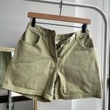 Christopher & Banks Hi-Rise Green Denim Jorts Photo 0