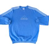 Adidas Vintage  University Blue Crewneck Sweater Photo 0