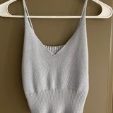 PacSun Light Blue Knitted Croptop Photo 0