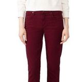 Citizens of Humanity Jeans 25 Elsa Mid Rise Slim Crop Carmine Red Photo 0