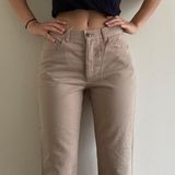 DKNY Beige Khaki Capri Pants Photo 0